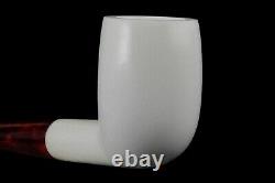 Smooth Billiard Pipe By Tekin-new-block Meerschaum Handmade W Case#1573