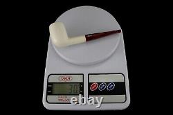 Smooth Billiard Pipe By Tekin-new-block Meerschaum Handmade W Case#1573