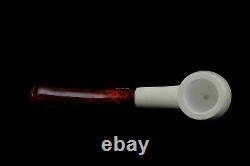 Smooth Billiard Pipe By Tekin-new-block Meerschaum Handmade W Case#1573