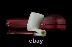 Smooth Billiard Pipe By Tekin-new-block Meerschaum Handmade W Case#1573