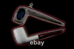 Smooth Billiard Pipe By Tekin-new-block Meerschaum Handmade W Case#1573