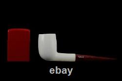 Smooth Billiard Pipe By Tekin-new-block Meerschaum Handmade W Case#1573