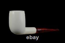 Smooth Billiard Pipe By Tekin-new-block Meerschaum Handmade W Case#1573