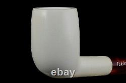 Smooth Billiard Pipe By Tekin-new-block Meerschaum Handmade W Case#1573