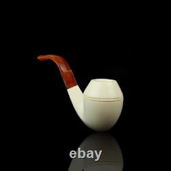 Smooth Bulldog Pipe W Tamper New block Meerschaum Handmade With Case#1814