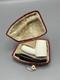 Smooth Cherrywood Pipe New Block Meerschaum Handmade Army Pocket Case#1284