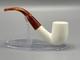 Smooth Finish Bent Pipe New-block Meerschaum Handmade With Case#1827