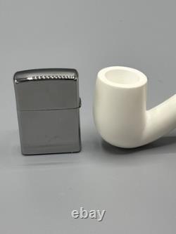 Smooth Finish Bent Pipe new-block Meerschaum Handmade With Case#1827