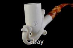 Smooth Freehand Pipe By Ali New Block Meerschaum Handmade W Case#1210