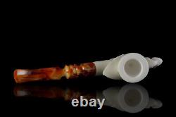 Smooth Freehand Pipe By Ali New Block Meerschaum Handmade W Case#1210