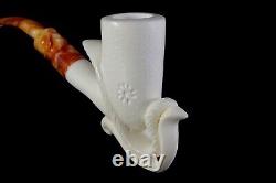 Smooth Freehand Pipe By Ali New Block Meerschaum Handmade W Case#1210