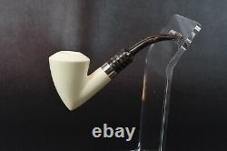 Smooth Pickaxe Pipe By Tekin BLOCK MEERSCHAUM-NEW-HAND CARVED W Case#390