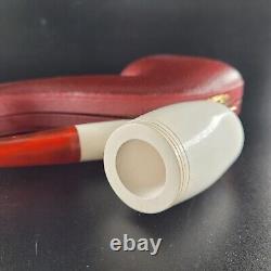 Smooth Poker meerschaum pipe handcarved block meerschaum by CPW #2144