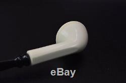 Smooth Rhodesian Pipe By Tekin-new-block Meerschaum Handmade W Case#942