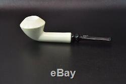 Smooth Rhodesian Pipe By Tekin-new-block Meerschaum Handmade W Case#942