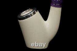 Smooth Sitter Pipe By Tekin-new-block Meerschaum Handmade W Case#637