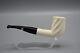 Smooth Swirl Billiard Pipe Block Meerschaum-new-hand Carved Fitted Case#1493