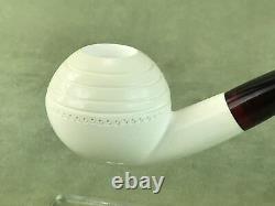 Smooth Tomato Pipe New block Meerschaum W Case#208 Free Shipping