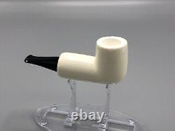 Smooth Tubos PIPE-RARE- new-block Meerschaum Handmade W Case#1192