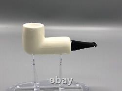 Smooth Tubos PIPE-RARE- new-block Meerschaum Handmade W Case#1192