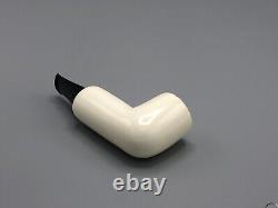 Smooth Tubos PIPE-RARE- new-block Meerschaum Handmade W Case#1192