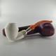 Smooth Bulldog Block Meerschaum Pipe Silver Spigot Handmade Cpw Meerschaum Pipe1