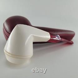 Smooth bulldog meerschaum pipe handcarved block meerschaum by CPW #1747