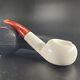 Smooth Tomato Meerschaum Pipe Handcarved Block Meerschaum By Cpw #64144