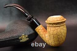 Special Tulip Pipe BLOCK MEERSCHAUM-NEW-HANDCARVED W Case112