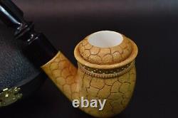 Special Tulip Pipe BLOCK MEERSCHAUM-NEW-HANDCARVED W Case112