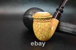 Special Tulip Pipe BLOCK MEERSCHAUM-NEW-HANDCARVED W Case112