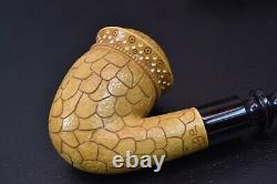 Special Tulip Pipe BLOCK MEERSCHAUM-NEW-HANDCARVED W Case112