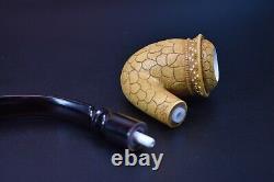 Special Tulip Pipe BLOCK MEERSCHAUM-NEW-HANDCARVED W Case112