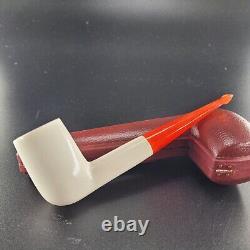 Special smooth billiard meerschaum pipe handcarved block meerschaum by CPW 33144