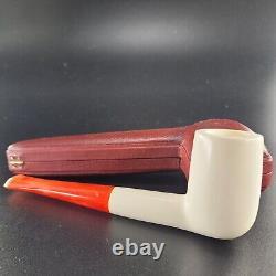 Special smooth billiard meerschaum pipe handcarved block meerschaum by CPW 33144