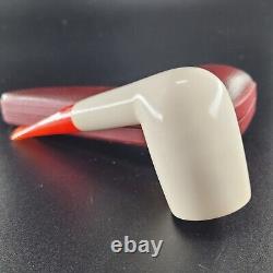 Special smooth billiard meerschaum pipe handcarved block meerschaum by CPW 33144