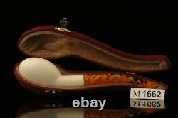 Squashed Tomato Block Meerschaum Pipe with fitted case M1662