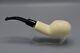 Squat Tomato Pipe By Tekin New Block Meerschaum Handmade Case#215