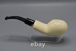 Squat Tomato Pipe By Tekin New block Meerschaum Handmade Case#215