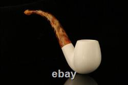 Srv Apple Smooth Block Meerschaum Pipe with fitted case M2133