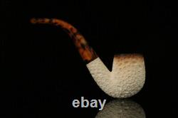 Srv Bent Billiard Block Meerschaum Pipe with fitted case M2521