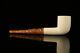 Srv Billiard Block Meerschaum Pipe With Fitted Case M2563