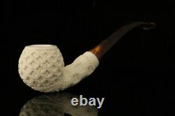 Srv Deep Lattice Apple Block Meerschaum Pipe with fitted case M2206