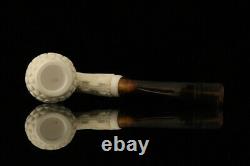 Srv Deep Lattice Apple Block Meerschaum Pipe with fitted case M2206