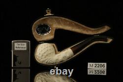 Srv Deep Lattice Apple Block Meerschaum Pipe with fitted case M2206