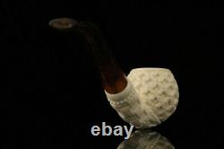 Srv Deep Lattice Apple Block Meerschaum Pipe with fitted case M2206