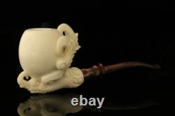 Srv Deluxe Eagle's Claw Block Meerschaum Pipe with fitted case M3285