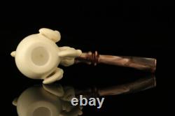 Srv Deluxe Eagle's Claw Block Meerschaum Pipe with fitted case M3285