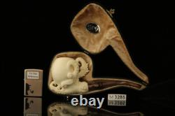 Srv Deluxe Eagle's Claw Block Meerschaum Pipe with fitted case M3285