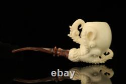 Srv Deluxe Eagle's Claw Block Meerschaum Pipe with fitted case M3285